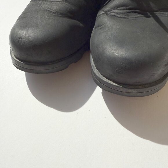 Sorel Emelie Black Combat Waterproof Ankle Boots - Picture 5 of 10